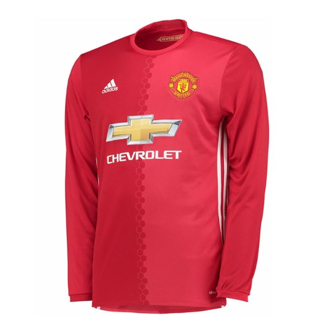 Generic FOOTBALL JERSEYS Manchester United Home Kit Jersey 16/17 Long ...