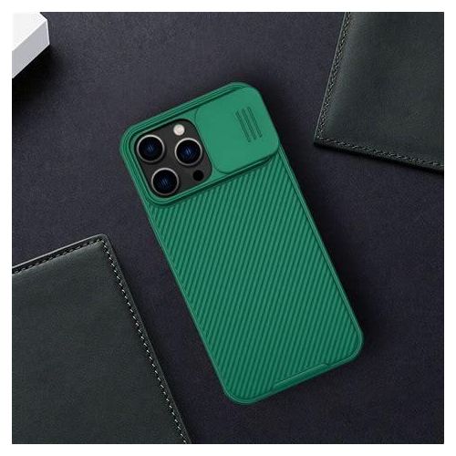 Nilkin CamShield Pro Cover For iPhone 14 Pro – TPU + PC Protective Case Green