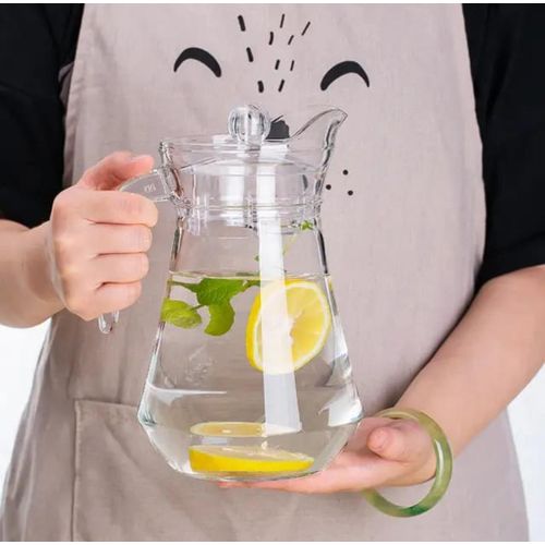Classic 1.3L Glass Water Jug – Elegant Serving Pitcher for Home & Office
