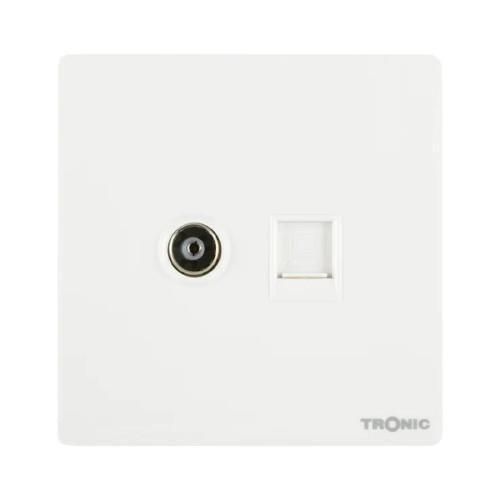 TV AND DATA SOCKET WHITE 5586