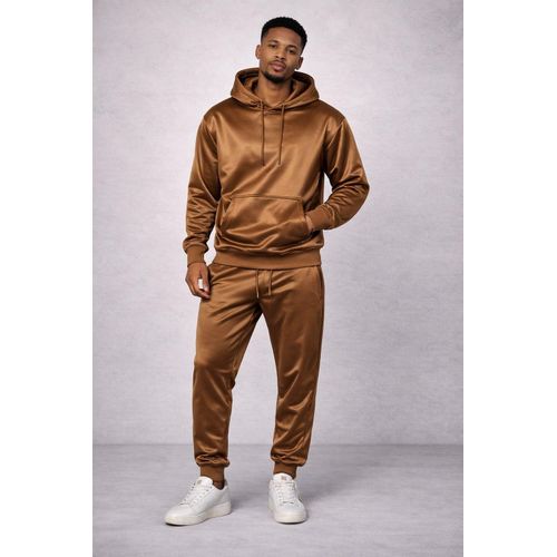 Men’s Premium High-Shine Athletic Tracksuit Set – Slim-Fit Hoodie & Jogger Luxury Co-Ord