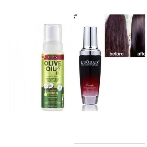 Human Hair Wig/weave Serum + Ors Wrap Set Mousse