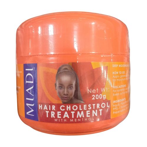 200g HAIR CHOLESTROL TREATMENT With MENTHOL _Restores and nourishes dry, damaged, or chemically treated hair.