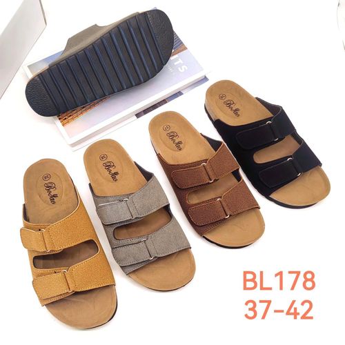 Classy Cork SUEDE Open Soft Sandals Shoes Slippers Unisex
