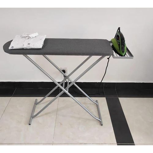 Metallic Ironing Board – Foldable Height-Adjustable Ironing Table with Heat-Resistant Surface