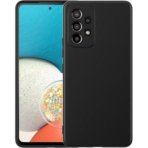 Galaxy A53 5G, Liquid Gel Rubber Case With Soft Microfiber Lining Cushion Slim Hard Shell Shockproof Protective Cover For Samsung Galaxy A53 5G 2022 (Black)