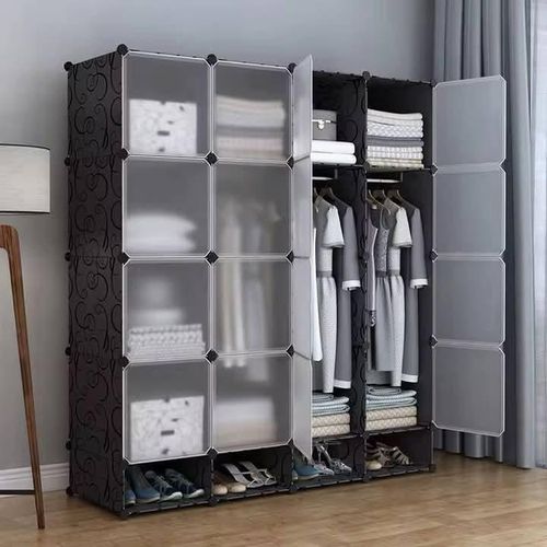 4c portable plastic wardrobe