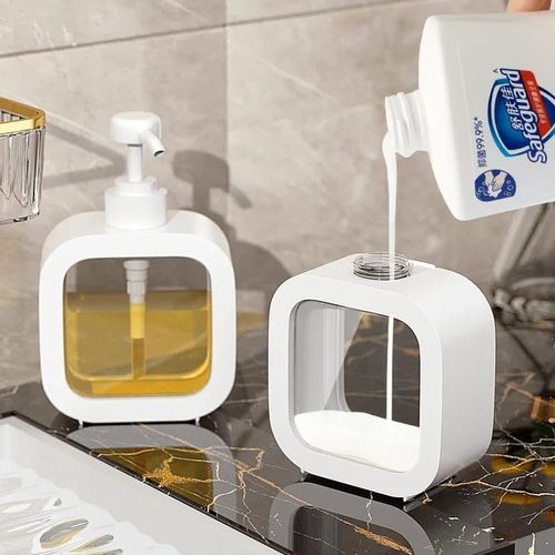 500ml Bathroom Soap Dispensers Refillable Lotion Shampoo Shower Gel Holder