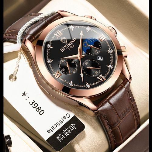 Binbond Mens Watch Fashion Waterproof Sport Quartz Business Watch