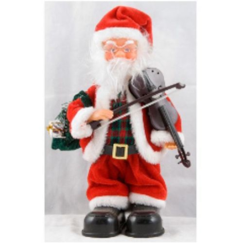 Santa Playing Violin & Carol, Uses 2Xaa Bty – 12
