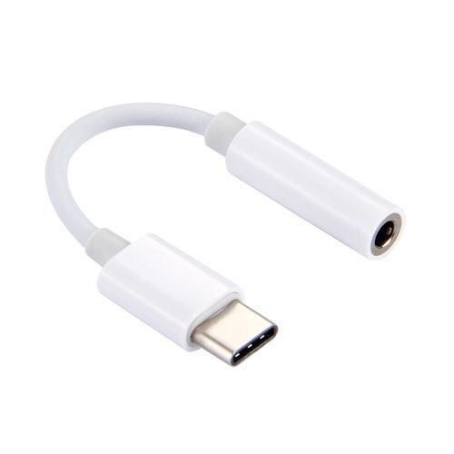 Type-C Male To 3.5mm Female Adapter Cable - White