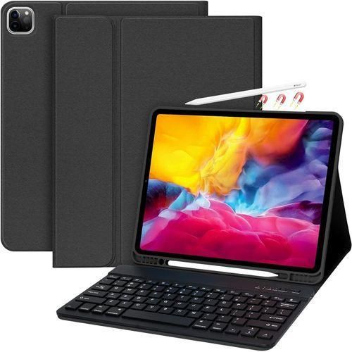 Wireless Bluetooth Smart Keyboard Case Cover with detachable Keyboard for Apple iPad Pro 2021 (12.9 Inch)