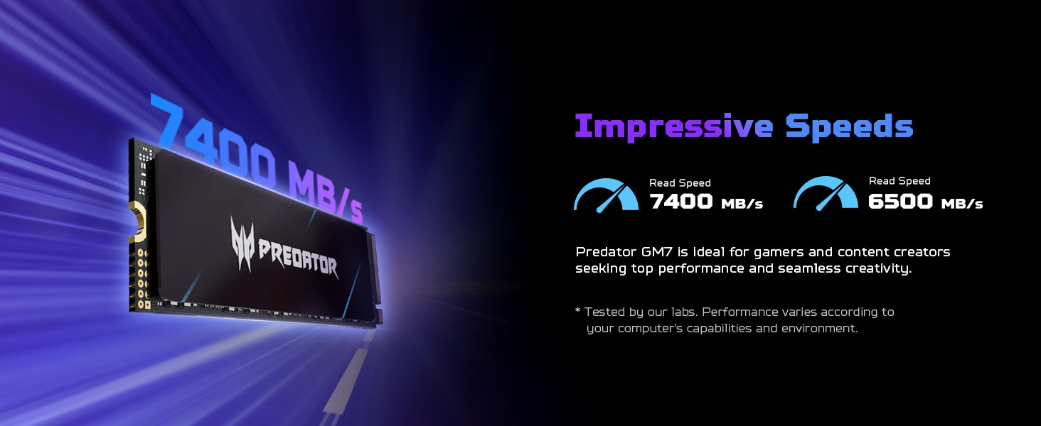 Predator GM7 is ideal for gamers content creators seeking top performance and seamless creativity