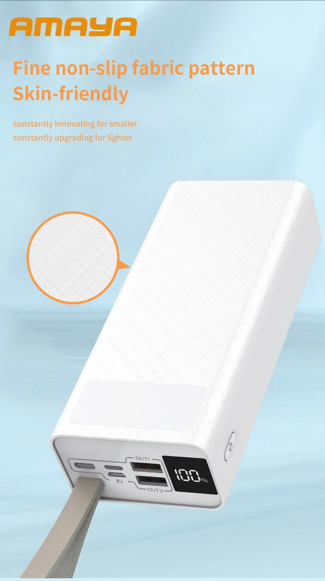 Amaya APW-03 power bank 30000mAh fast charging