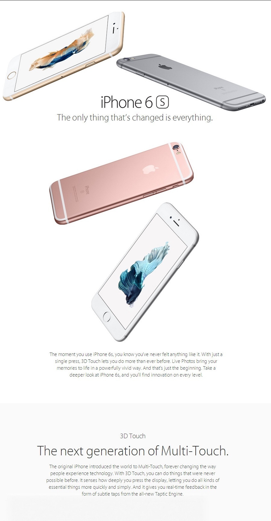 Apple IPhone 6S Plus – 5.5″ , 4G, iOS9, 2GB/64GB.3D Touch Fingerprint