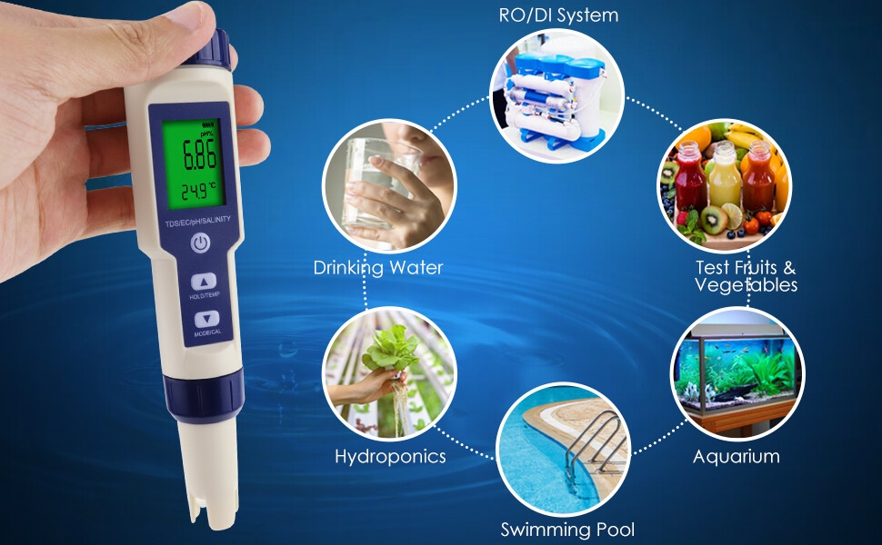 ph meter tester water quality controller ORP tool Testing ATC Temperature BNC Electrode test kit
