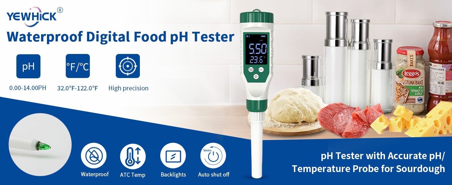 pH meter for food