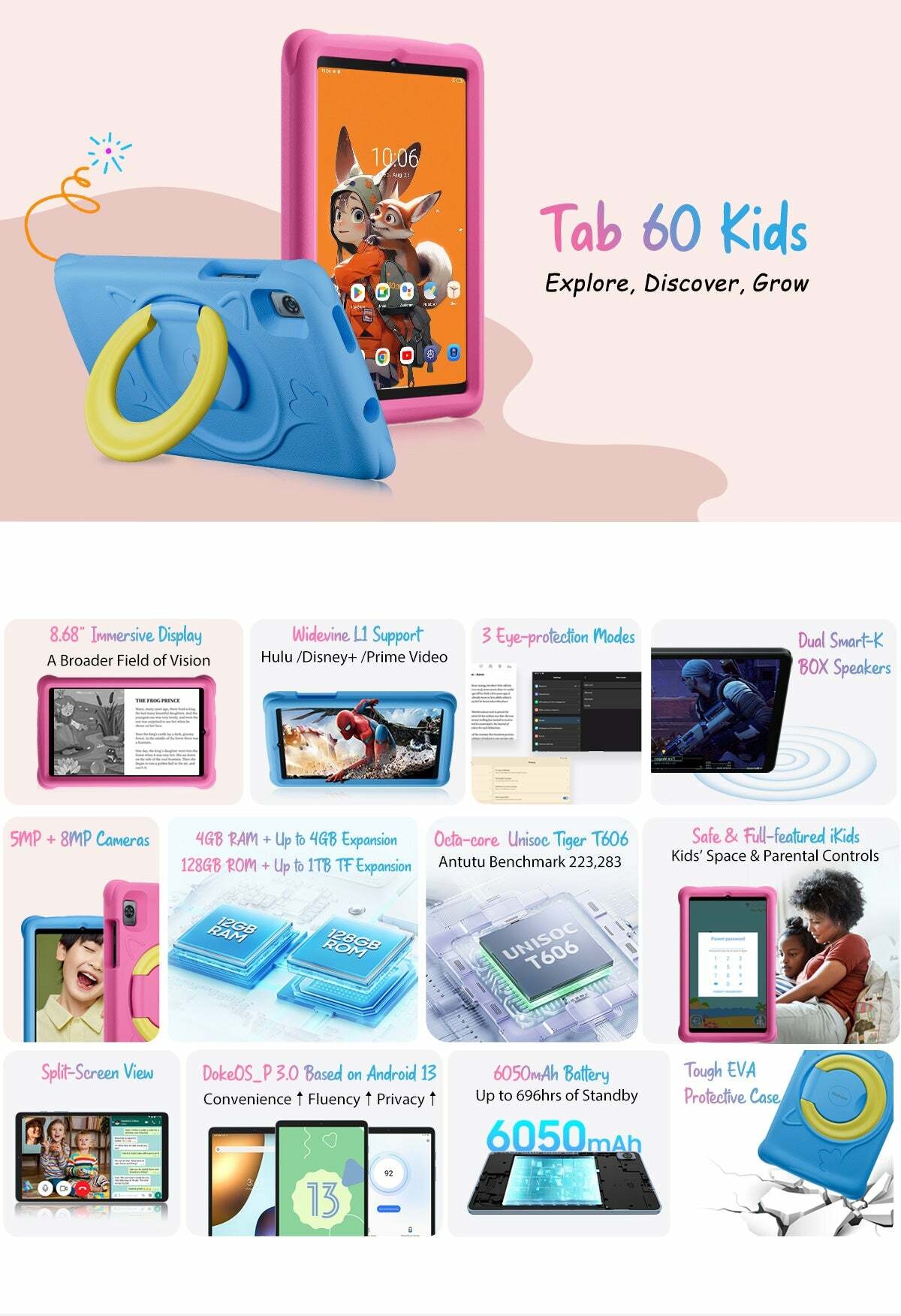 Blackview 60 Kids Tablet PC