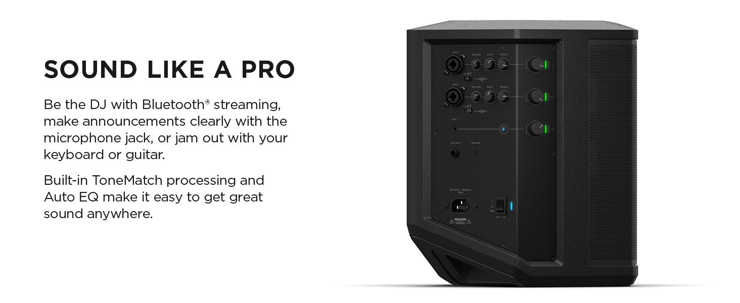 bose s1 pro, sound system, speaker, small concert speaker, guitar speaker, outdoor speaker