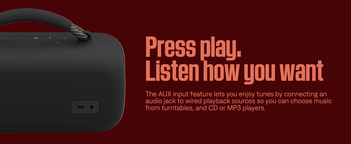 Press play. Listen how you want