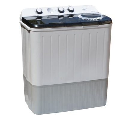 Washing Machine, Semi-Automatic Top Load, Twin Tub, 9Kg, White & Grey