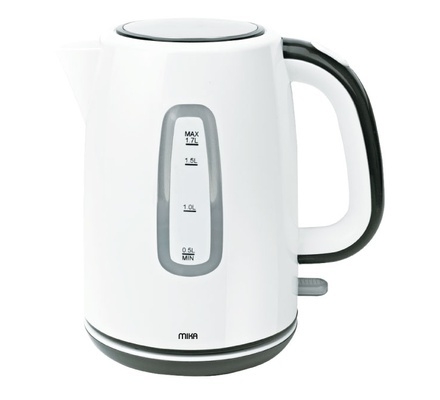 Kettle (Electric), Plastic, 1.7L, Cordless, Off white & Black