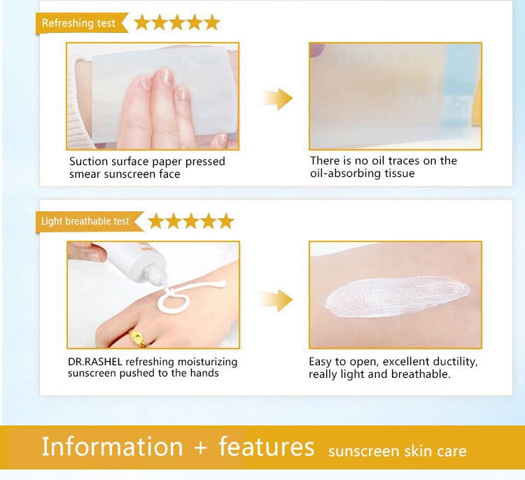 DR.RASHEL Sun Cream SPF 100 Anti-Aging Moisturizer UV Protector Waterproof Sunscreen Lotion