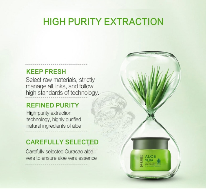 DR RASHEL Moisturizing Soothing Natural Aloe Vera Face Cream 50g