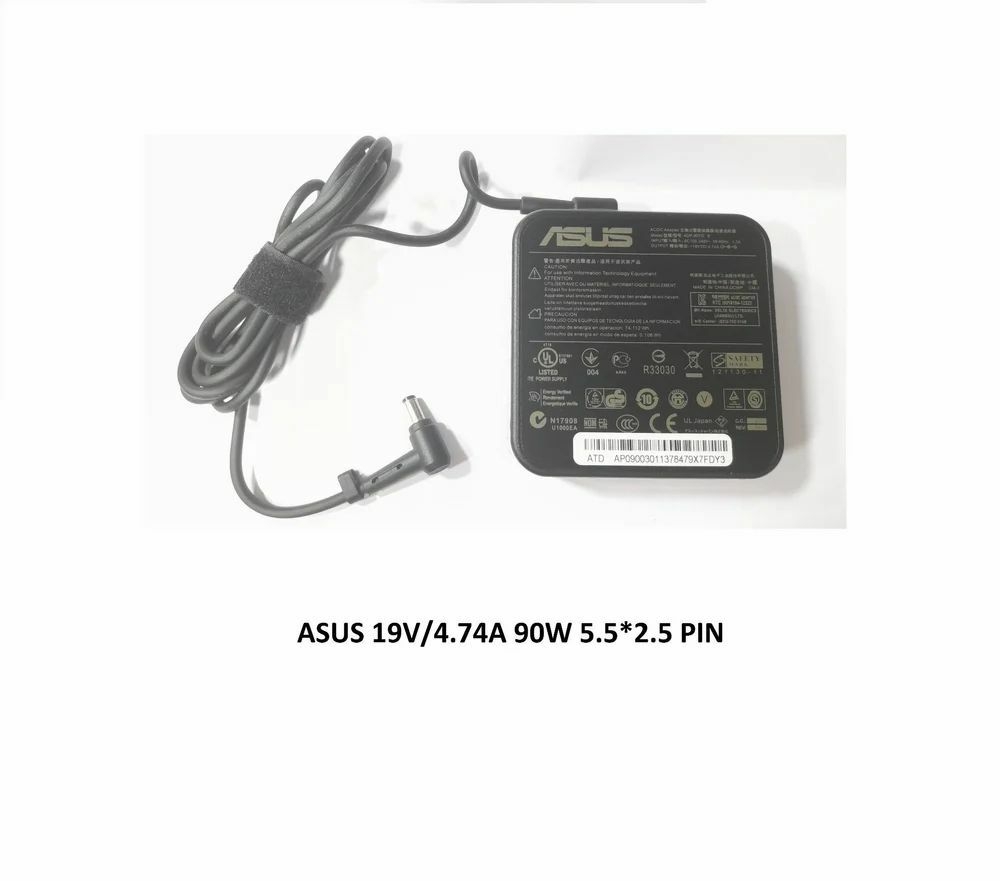 ASUS 19V/4.74A 5.5 Pin Box Pack Square Shape, Input Voltage: 19v - 2.1a, 90w-1
