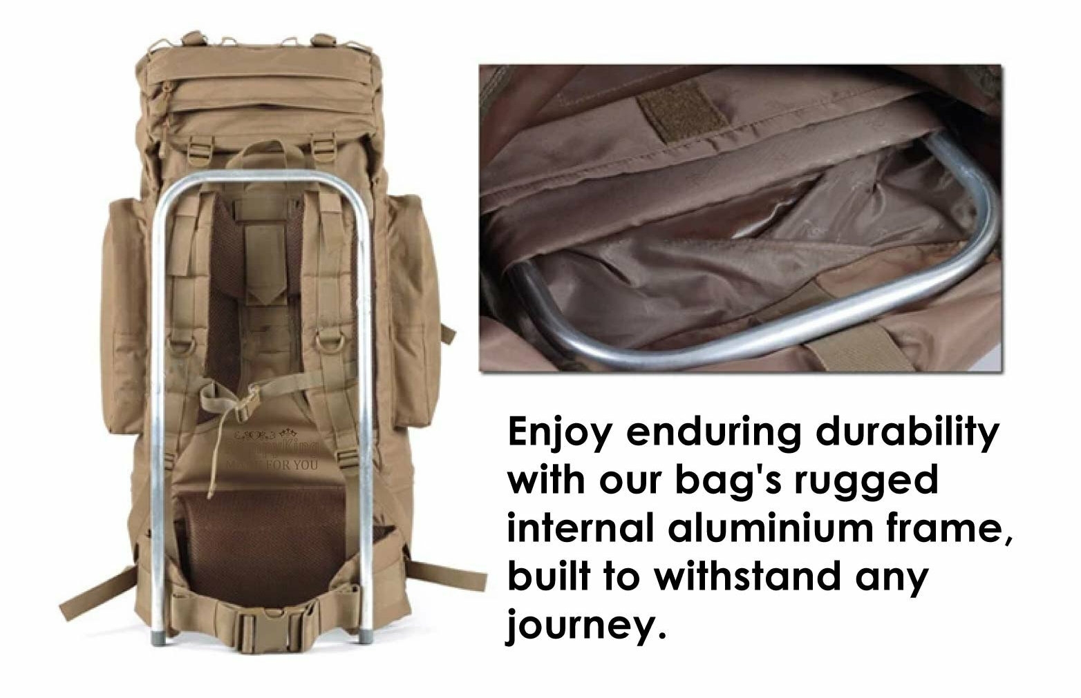 Large Camping Backpack Travel Bag - Ideal for Hiking and Trekking