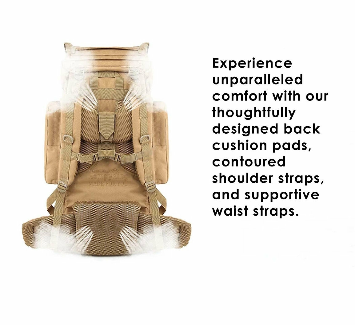 Military Tactical Waterproof Backpack - Ideal for Hiking and Camping