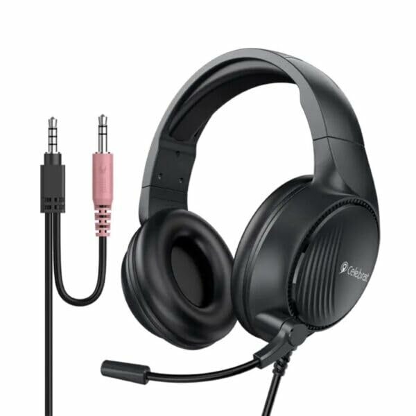 Celebrat GM-5 Over-Ear Wired Headphones with Microphone Gaming Stereo  Effect Reduction 3.5mm Wired Earphone for PC PS4 PS5 XBOX: Buy Online at  Best Price in Egypt - Souq is now Amazon.eg