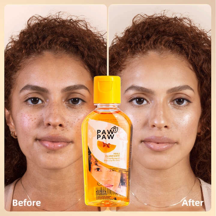 Body Oil for Skin Glow Moisturizing Vitamin C Brightening Lightening Skin Paw Paw Pawpaw Whitening Papaya Oil for African Women