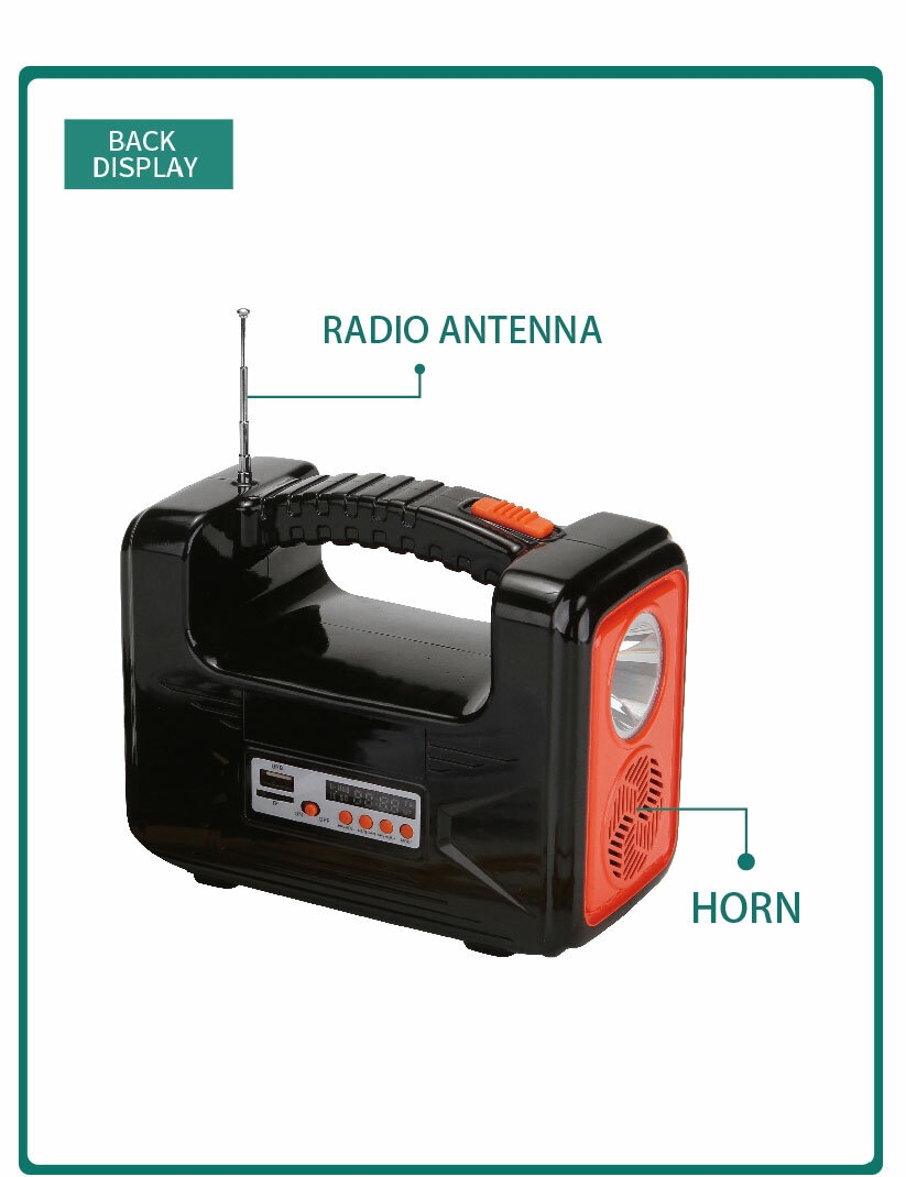 AT-9011B DAT solar lighting  system kits  with MP3 and radio DC solar lighting kits with USB mobile phone function