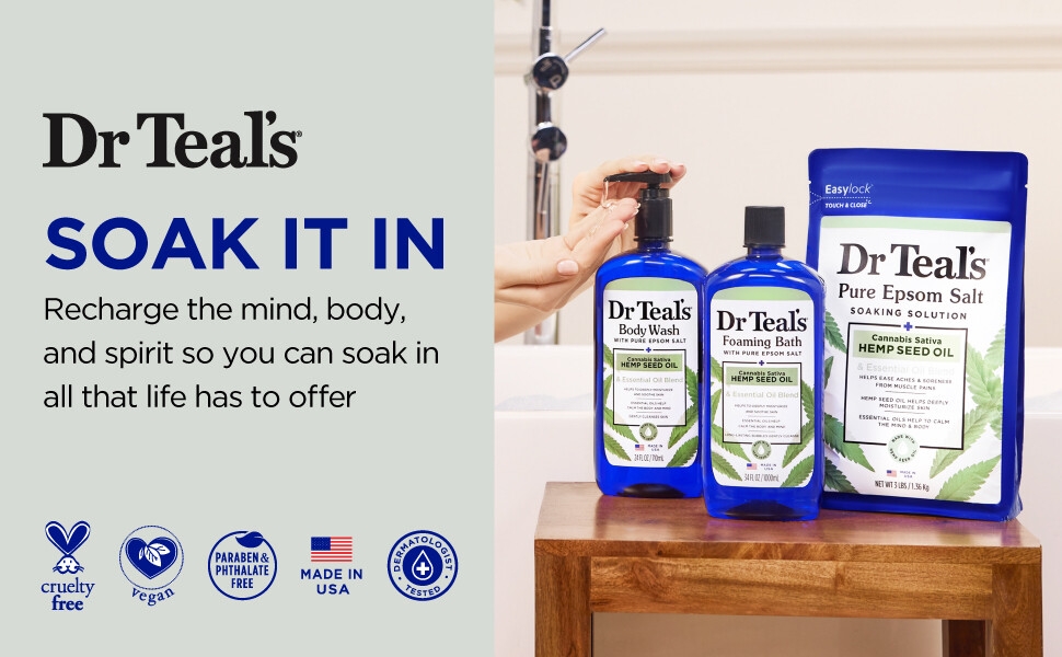 Hemp products on a table