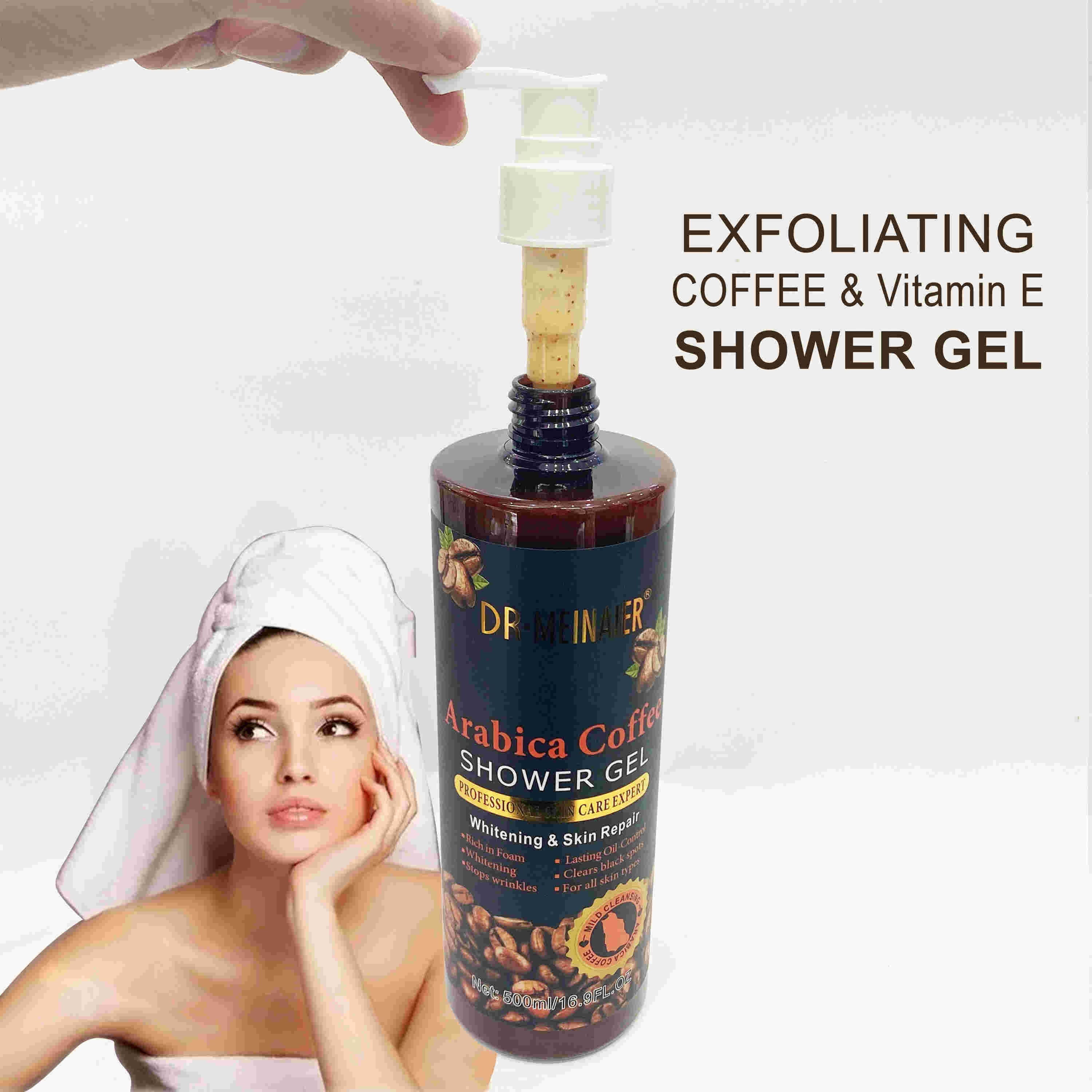 Body Wash Whitening Exfoliating Scrub Coffee Shower Gel Moisturize Nourish Bath Skincare