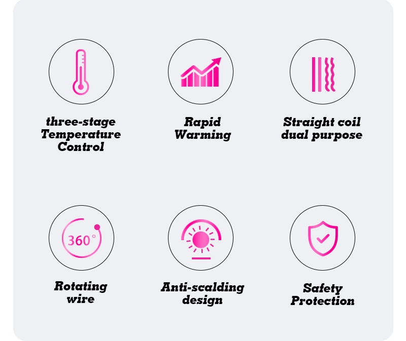 DSP Professional Hot Air Brush for All Hair Types Hair Straightener Private Label Electric Comb  Brush Fast Hair Dryer Brush