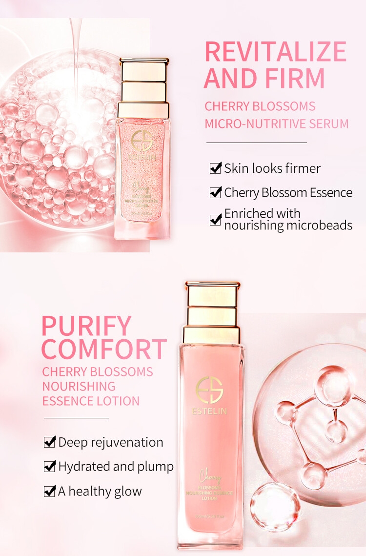 New Design ESTELIN Cherry Blossoms Micro-nutritive Skin Care Kit