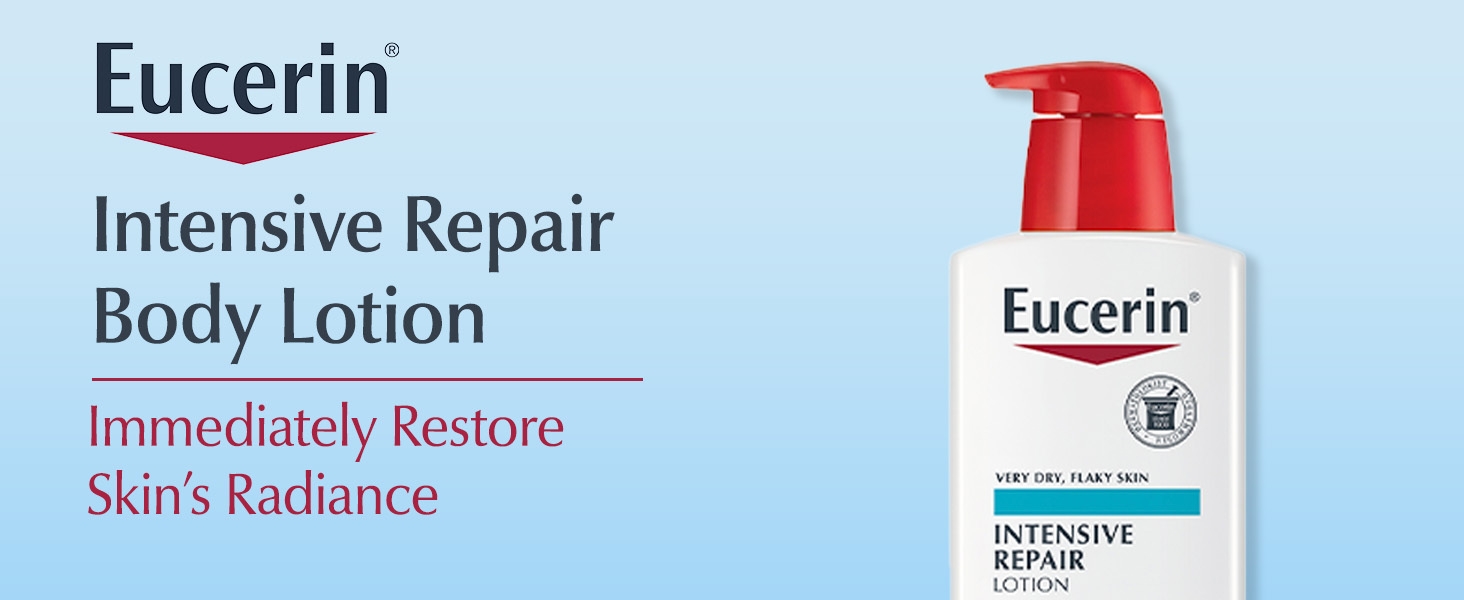 Eucerine Intensive Repair Body Lotion. Immediately restore skin's radiance.