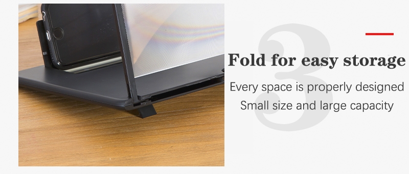 10英寸高清视频放大器支架3D手机屏幕放大镜折叠手机桌支架，用于电影和游戏