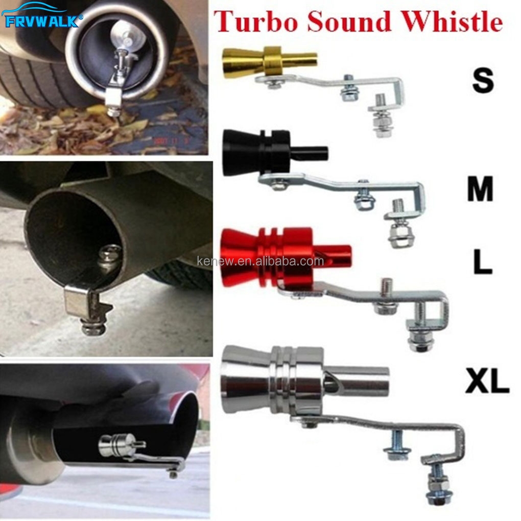Universal Sound Simulator Car Turbo Sound Whistle S/M/L/XL Vehicle Refit Device Exhaust Pipe Turbo Sound Whistle Car TurbMuffler