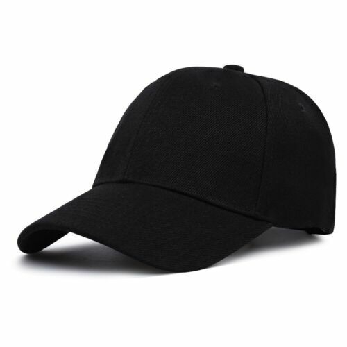 Classic Adjustable Baseball Snapback Hat Men Women Plain Flat Hip Hop Cap Visor - Picture 3 of 12