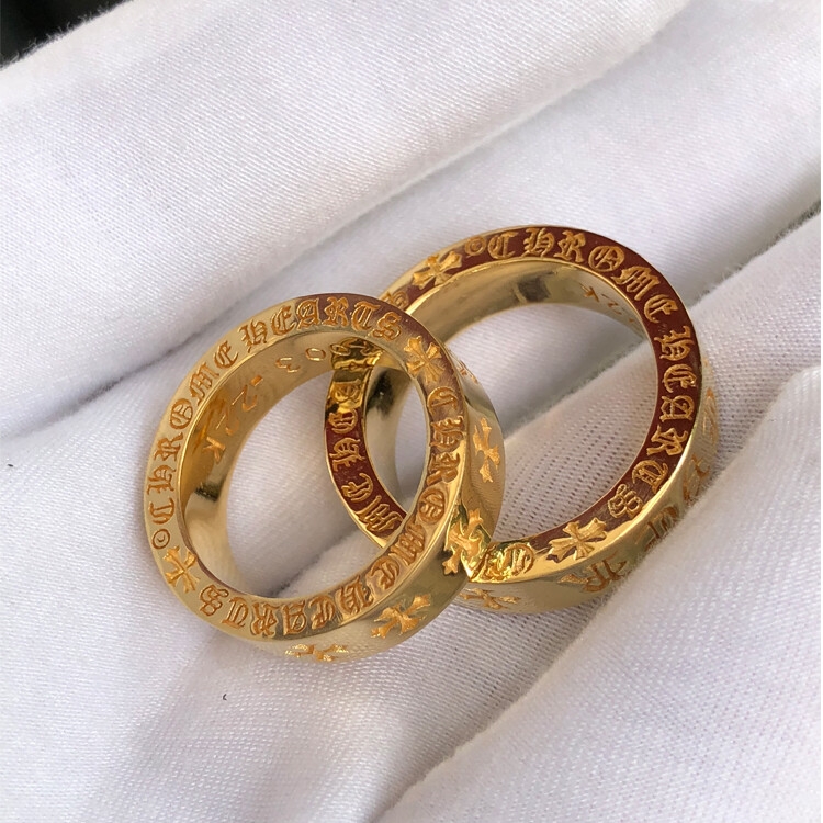 零间克罗芯22k永恒戒指ch克罗心永恒之心forever金戒指情侣个性