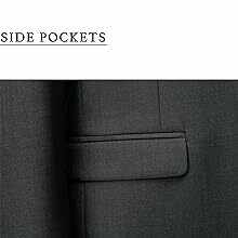 KUDORO Men's Suits Regular Fit Tuxedo 3 Piece Jacket Vest Pants Set for Men Wedding Prom