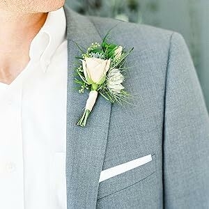 KUDORO Men's Suits Regular Fit Tuxedo 3 Piece Jacket Vest Pants Set for Men Wedding Prom