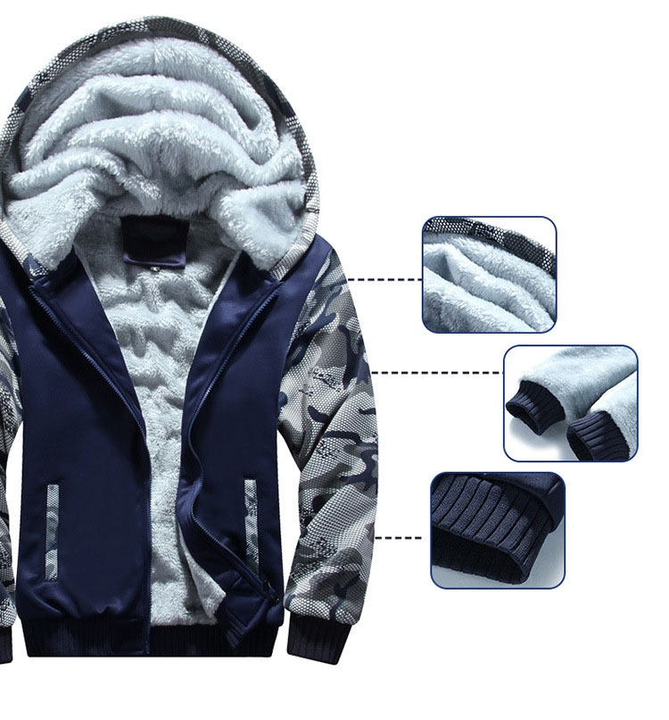 Wholesale Sublimation Men winter Sweatsuit thermal hoodie Jogging Suit Long Zipper training suit Custom Mens Tracksuit