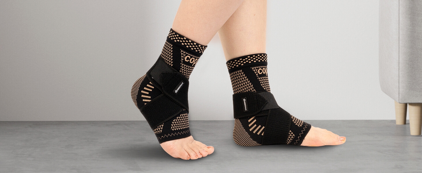 copper ankle brace support for women men ankle brace for sprained ankle ankle compression sleeve