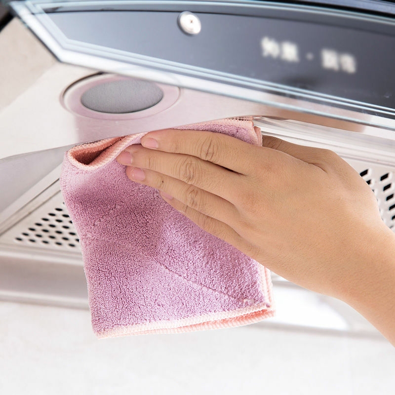 Wholesale Coral fleece double-sided dishcloth kitchen towel