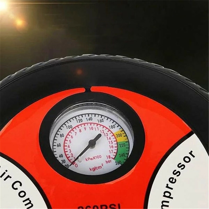 Car Air Pump 260PSI DC 12V Auto Pump Portable Electric Mini Tire Inflator Air Compressor drop shipping (8)
