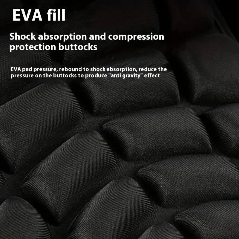 通用eva摩托车座垫 - 前后套件，减震，高温耐用，防滑设计，适用于电动和标准摩托车，聚酯纤维，摩托车舒适|人体工程学设计|耐用摩托车座 详情 4